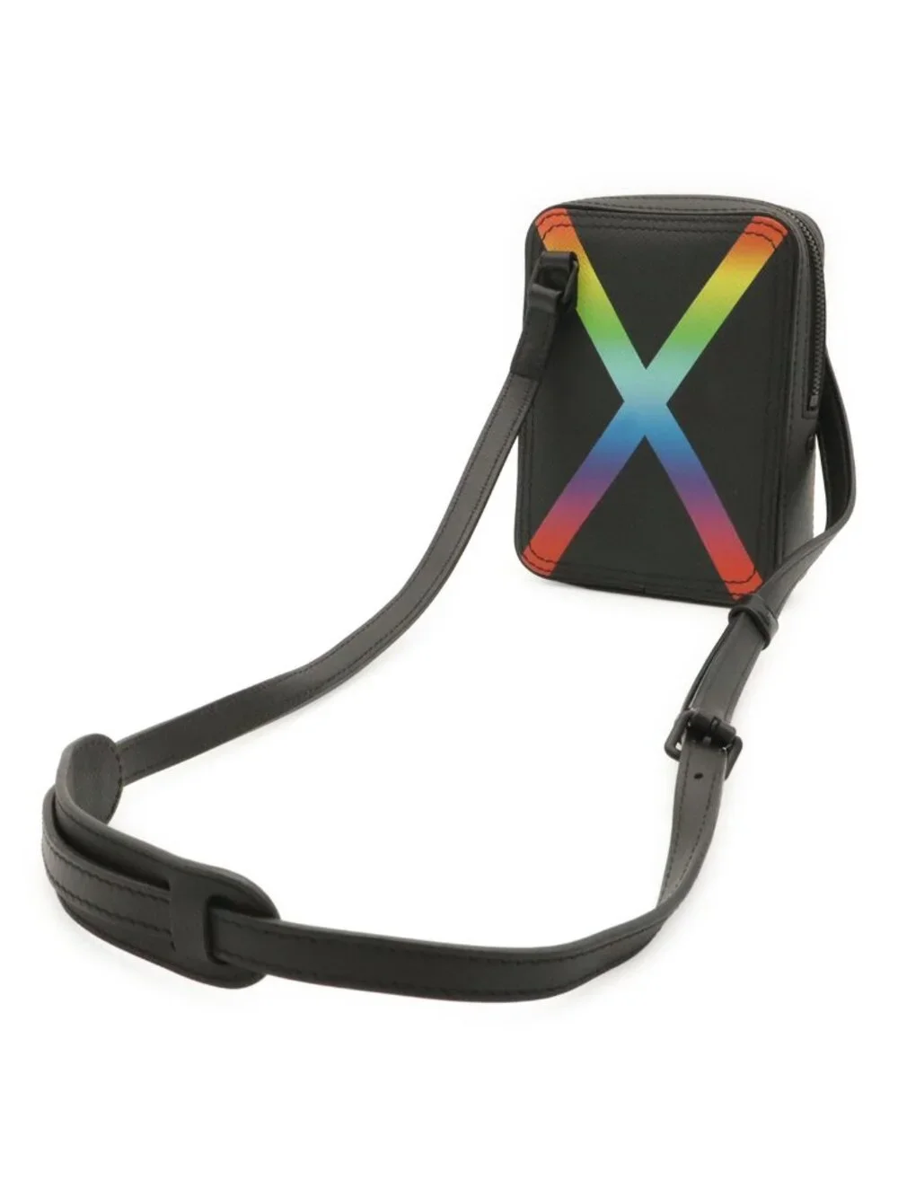 Louis Vuitton Taiga Rainbow Danube Messenger Shoulder Bag Pochette Crossbody